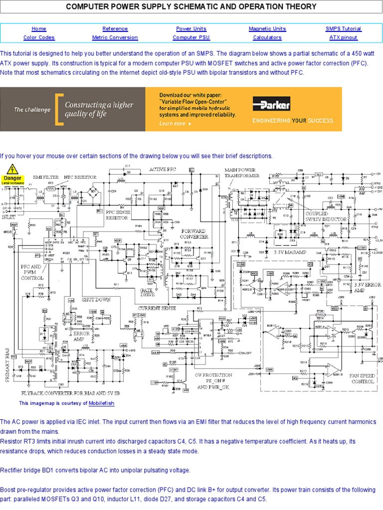 Computer Power Supply Schematic and Operation Theory PDF Power