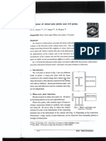 Behaviour of Minor-Axis Joints and 3D Joints