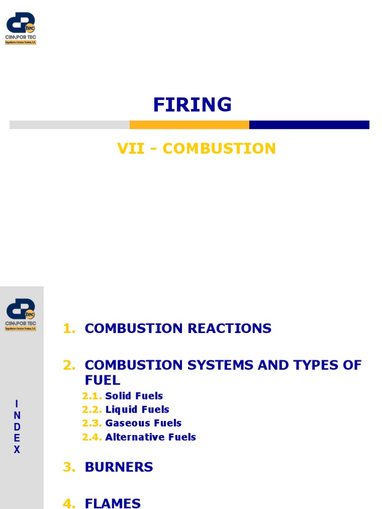 Firing: Vii - Combustion | PDF | Combustion | Oxygen