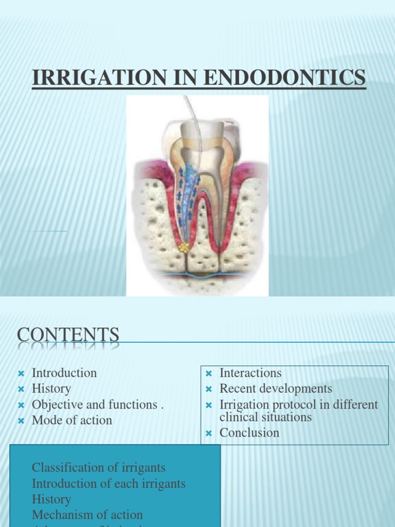 Irrigation in Endodontics Acid Chemical