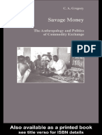 c.a. Gregory. Savage Money