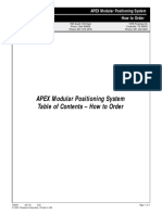 APEX Modular Positioning System Table of Contents - How To Order