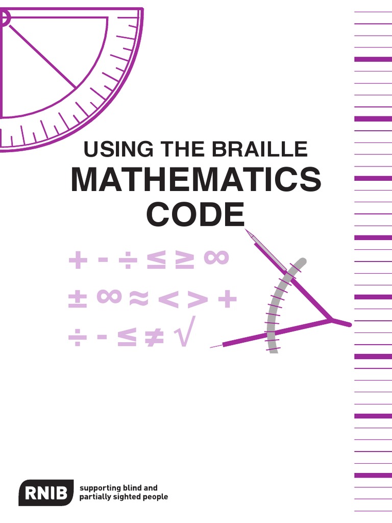 Using The Braille Maths Code 2007 tc21086p PDF PDF Litre Fraction