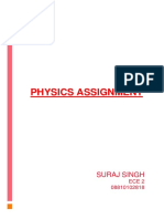 Physics Assignment: Suraj Singh