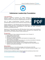 Formulir Pendaftaran Beasiswa ILF 2019