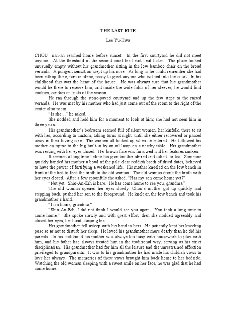 The Last Rite | PDF | Marriage