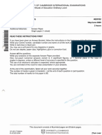 University of Cambridge International Examinations General Certificate of Education Ordinary Level