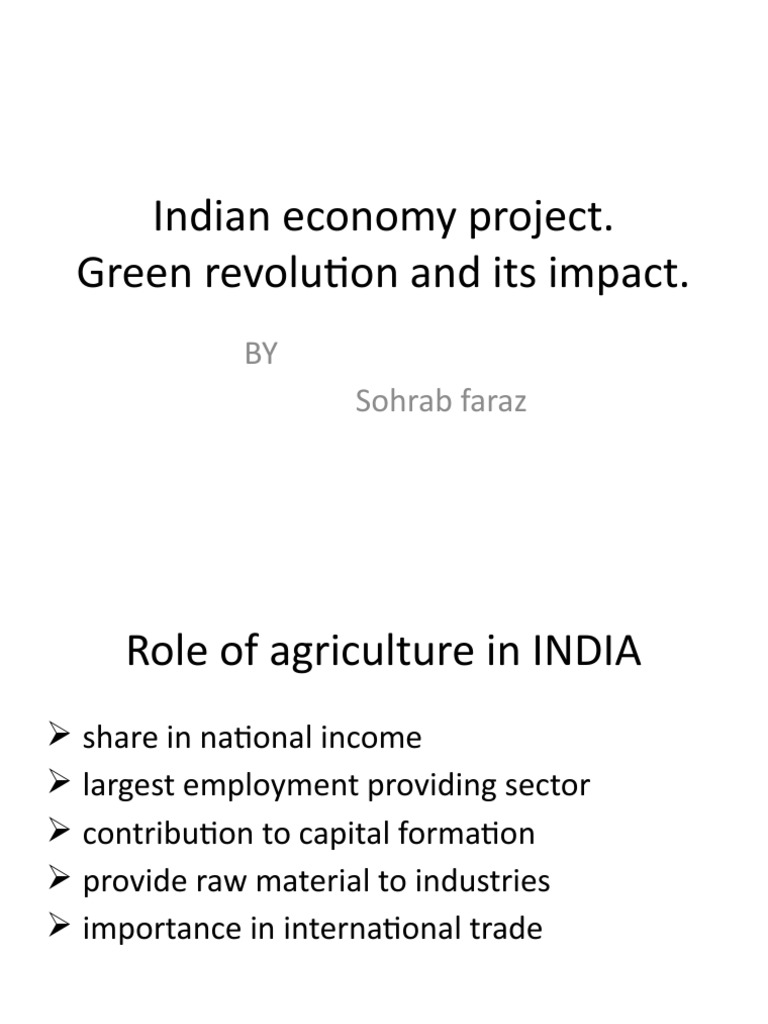 Impact of Green Revolution on Indian Agriculture | PDF | Green ...