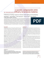 Mecánica de La Succión: Comparación Entre La Lactancia Artificial y La Lactancia Materna