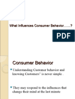 Influences Consumer Behavior