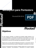 Rooted2018 Rl1 Metasploit Para Pentesters