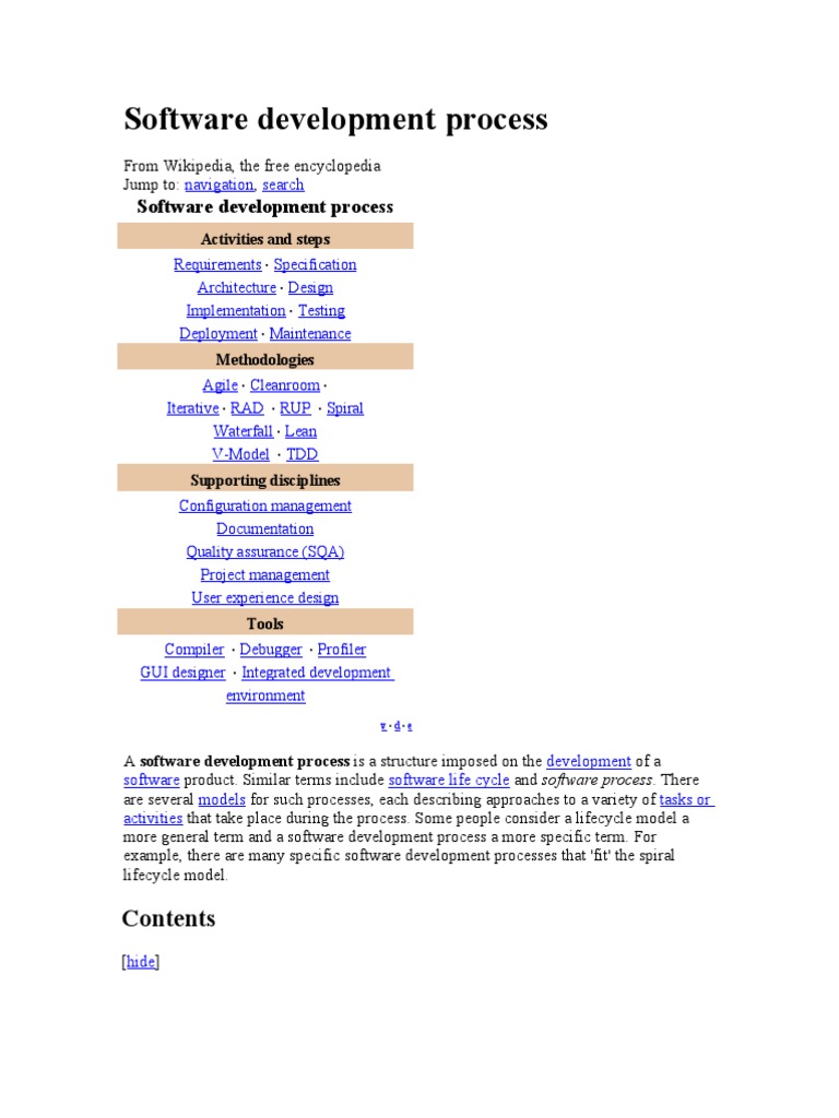 Software Development Process | PDF | Software Development Process ...