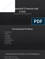 Environmental Concern and Crisis