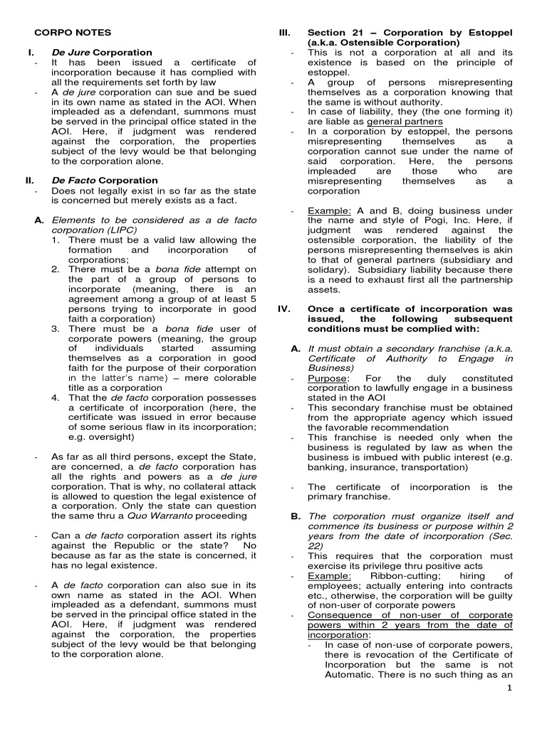 Types of Corporations Explained | PDF | Board Of Directors | Subsidiary