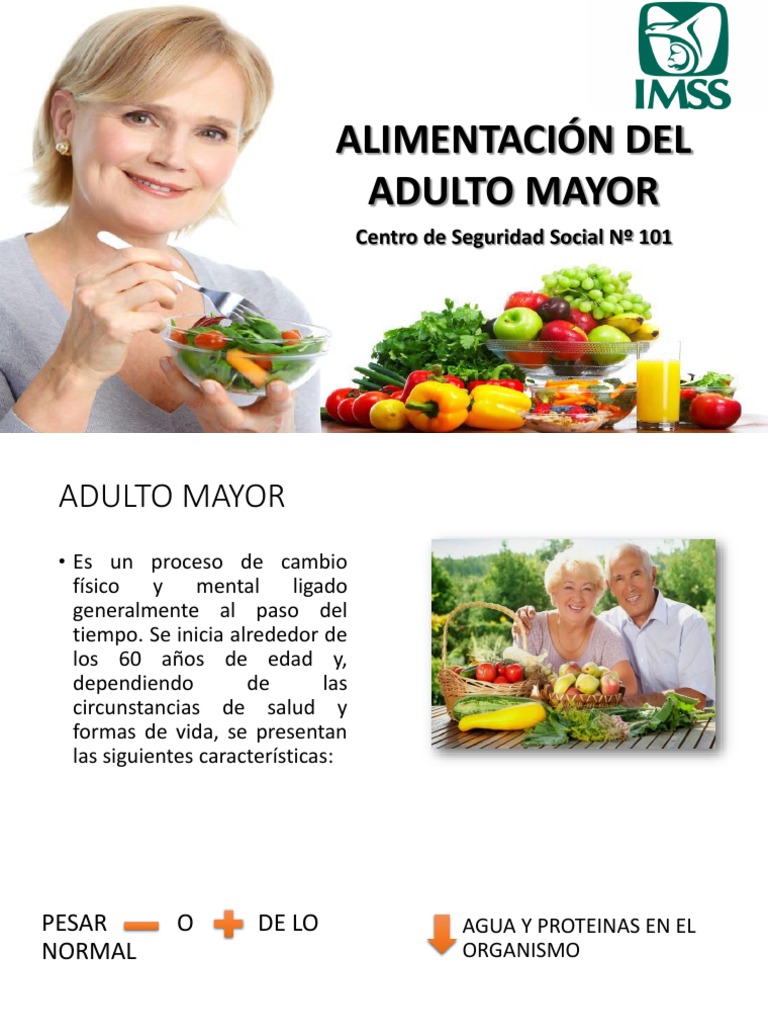 Alimentación Saludable en Adultos Mayores | PDF | Obesidad | Alimentos