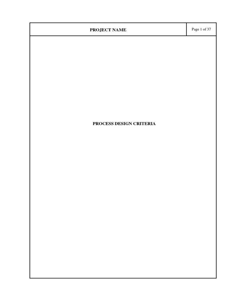 Process Design Criteria PDF Pump Valve