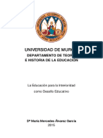 Educación de La Interioridad Como Desafío PDF