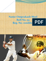 Name-Omprakash Meel Roll No.-53 Reg. No.-11006619