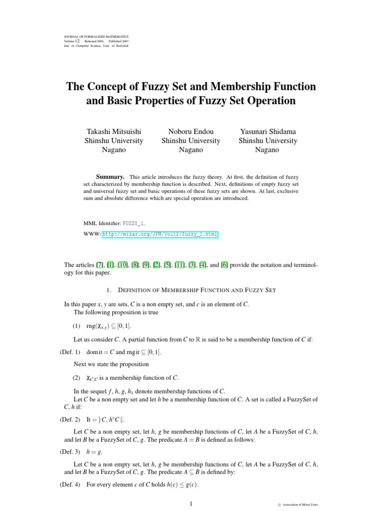 Fuzzy 1 | PDF | Real Number | Function (Mathematics)