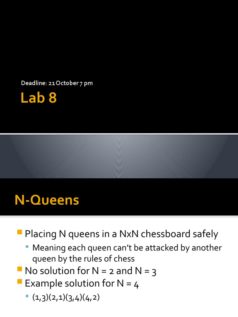 N-Queens and Backtracking Sorting Solutions | PDF | Science ...