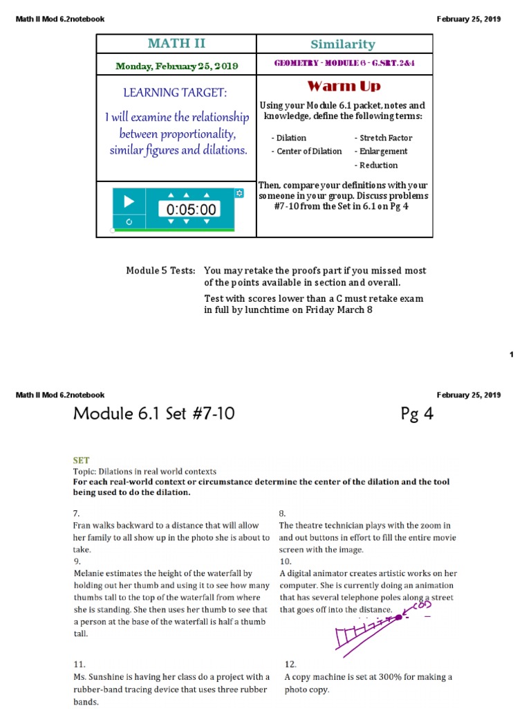 Lesson 6 | PDF | Homework | Teaching Mathematics