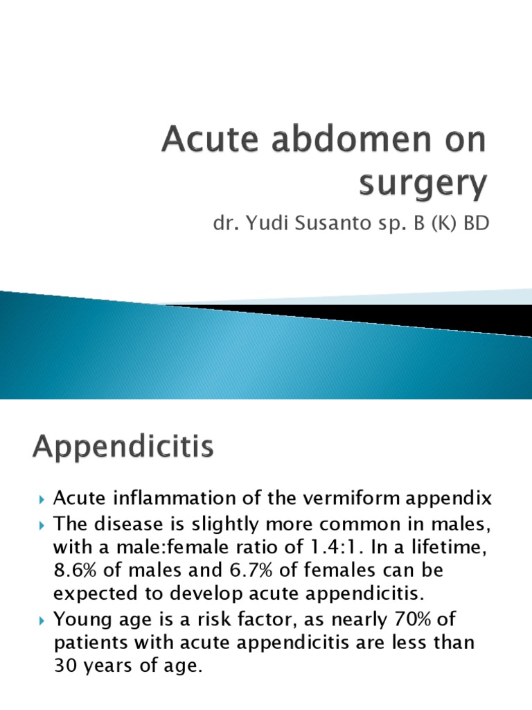 Acute Appendicitis Overview and Management | PDF | Digestive Diseases ...