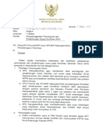 Surat KPU 574 Penyelenggaraan Tungsura Pemilihan 2018