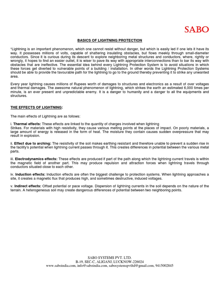 Ese Lightning Arrester PDF | Download Free PDF | Lightning | Electrical ...