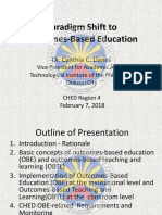 OBE For CHED Region 4 PDF