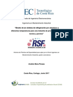 Diseño Sistema Refrigeracion Amoniaco Diferentes Temperaturas Industria Proceso Carne Bovina Porcina PDF