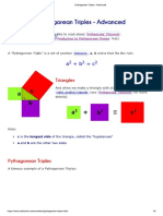 Pythagorean Triples - Advance