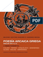 POESÍA ARCAICA GRIEGA (SIGLOS VII-V a. C.) TOMO I BLIBLIOTHECA SCRIPTORVM GRAECORVM ET ROMANORVM MEXICANA.pdf