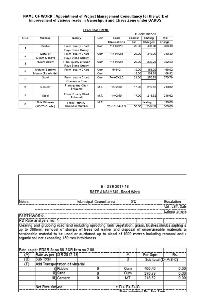 Rate Analysis r4 (1) Asphalt Concrete
