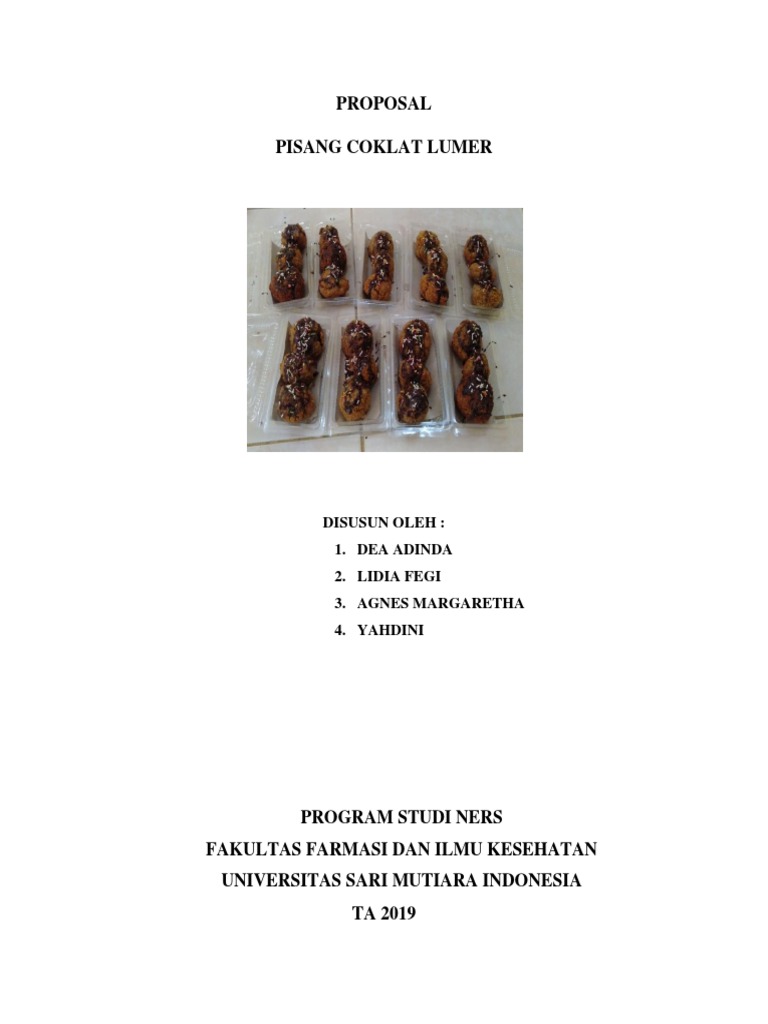 Proposal Pisang Coklat Lumer