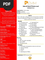 Tecnica Vocal Individual - Livre