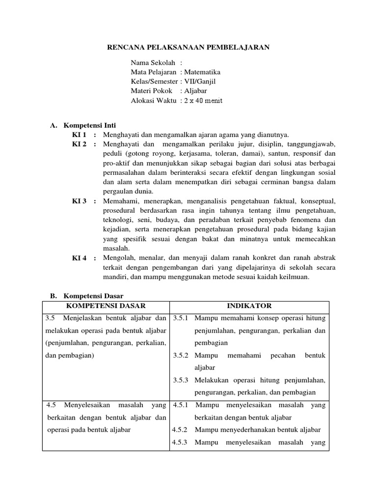 RPP | PDF