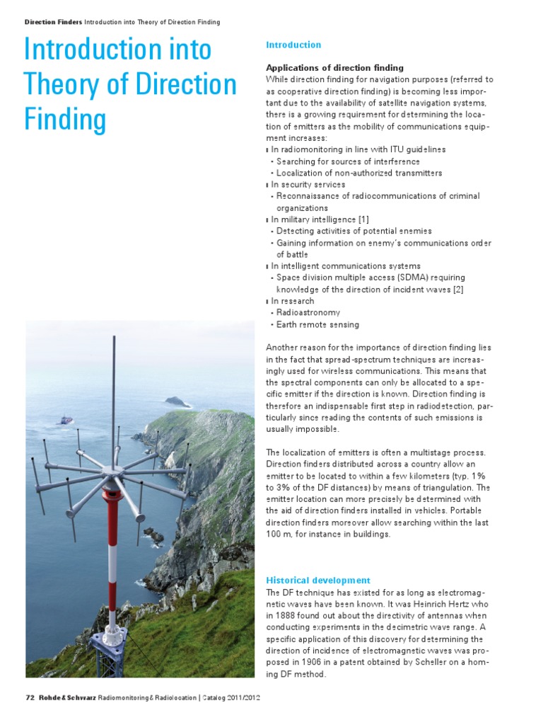 0 Radio Direction Finding 1 To 6 Pdf Radar Antenna Radio