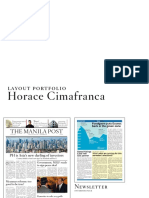 Horace Cimafranca Layout Portfolio