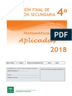 Revalida Matematicas Aplicadas Secundaria 2018