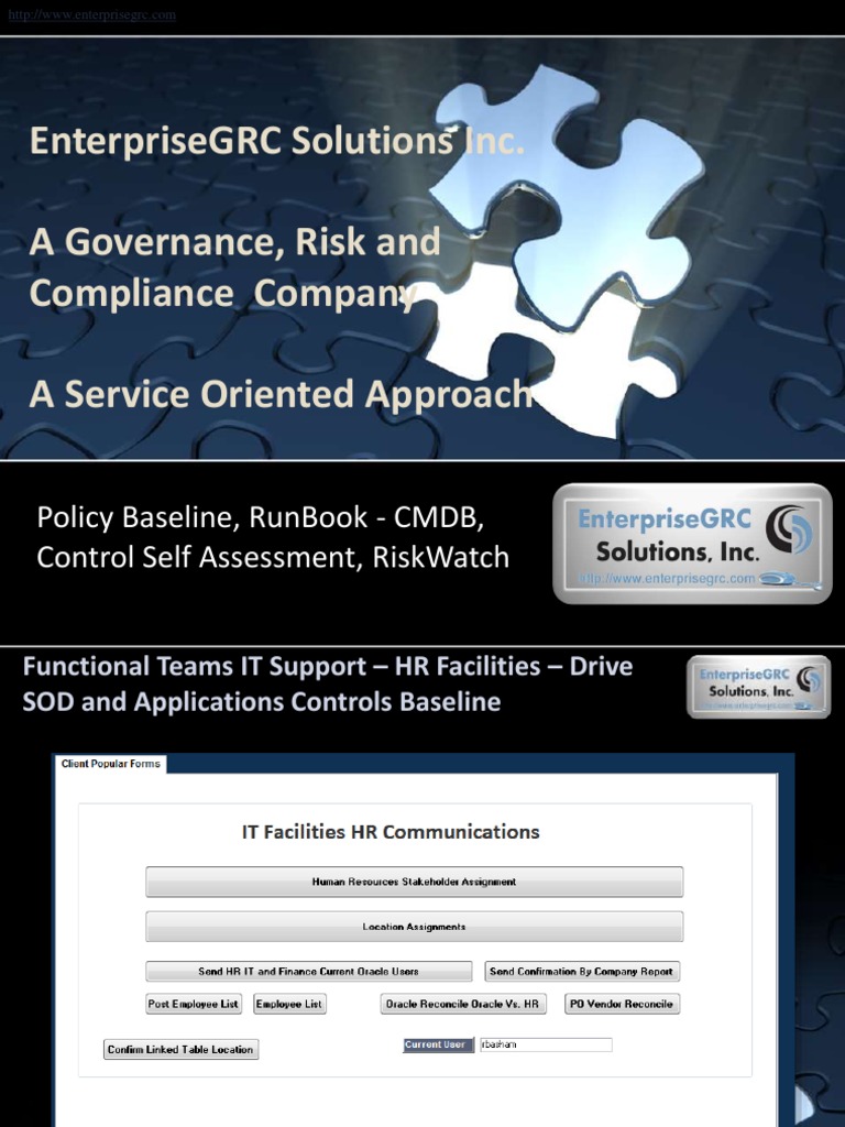 Enterprisegrc Solutions Inc. A Governance, Risk and Compliance Company ...