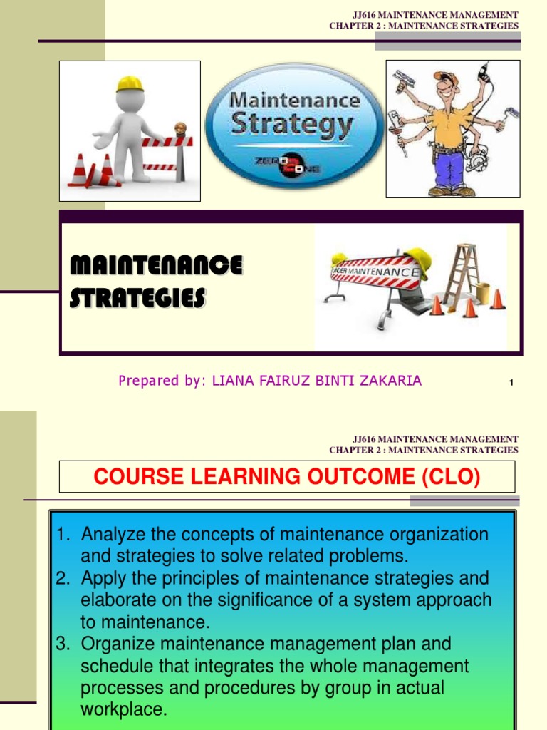 Chapter 2 - Maintenance Strategies (Full Chapter) New PDF | PDF ...