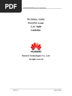 GSM & WCDMA Paging Load LAC Split Guideline