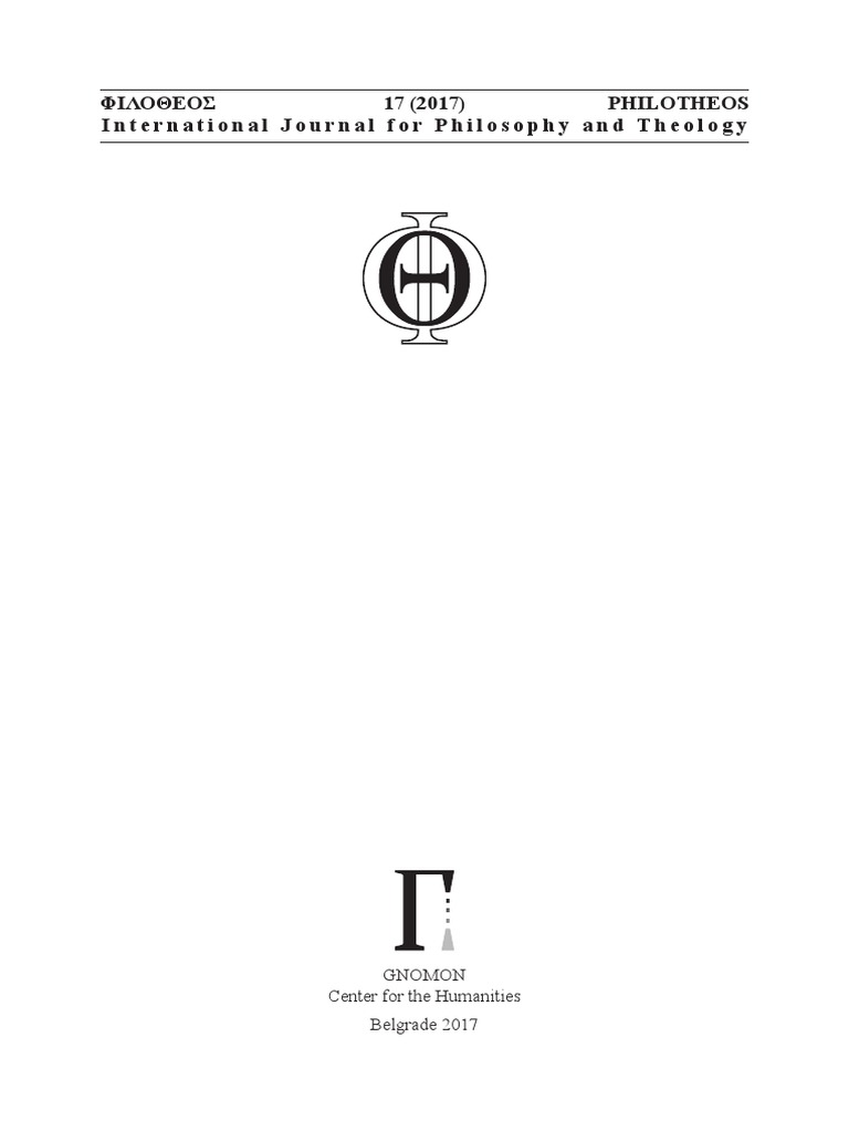 Philotheos 17 (2017) PDF | PDF | Symposium (Plato) | Plato