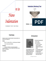 Nanoindentation-Lecture Notes