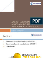 AASSO - Associação Angolana de Saúde e Segurança APRESENTAÇÃO