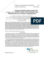 Design and Analysis of Isolation Improvement and Compact Size of SPDT Switch With Switchable Open Stub Resonator For Wireless Communication