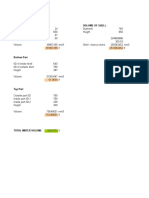 Middle Portion Volume Volume of Tubes Volume of Shell