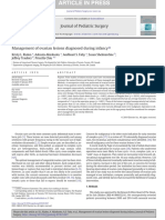 Management of Ovarian Lesions Diagnosed During Infancy