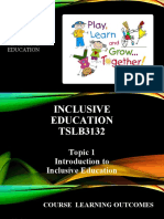 T1 (Introduction To Inclusive Education) PDF