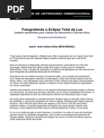 Fotografando eclipse lunar